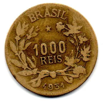 1931 - 1000 Réis - Moeda Brasil