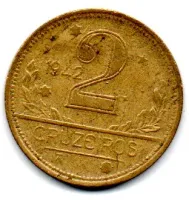 1942 - 2 Cruzeiros - Moeda Brasil