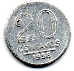 1958 - 20 Centavos - Moeda Brasil