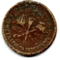 1922 - 1000 Réis - Falsa de Época - Moeda Brasil - Foto 2