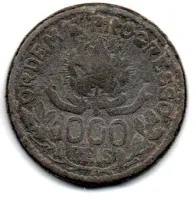 1913 - 1000 Réis - Falsa de Época - Moeda Brasil - Foto 2