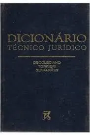DICIONARIO TECNICO JURIDICO (PRODUTO USADO - BOM)