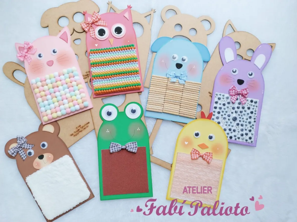 G1.748 Gabarito de Moldes  em MDF  Coleção Texturinhas  Imagem