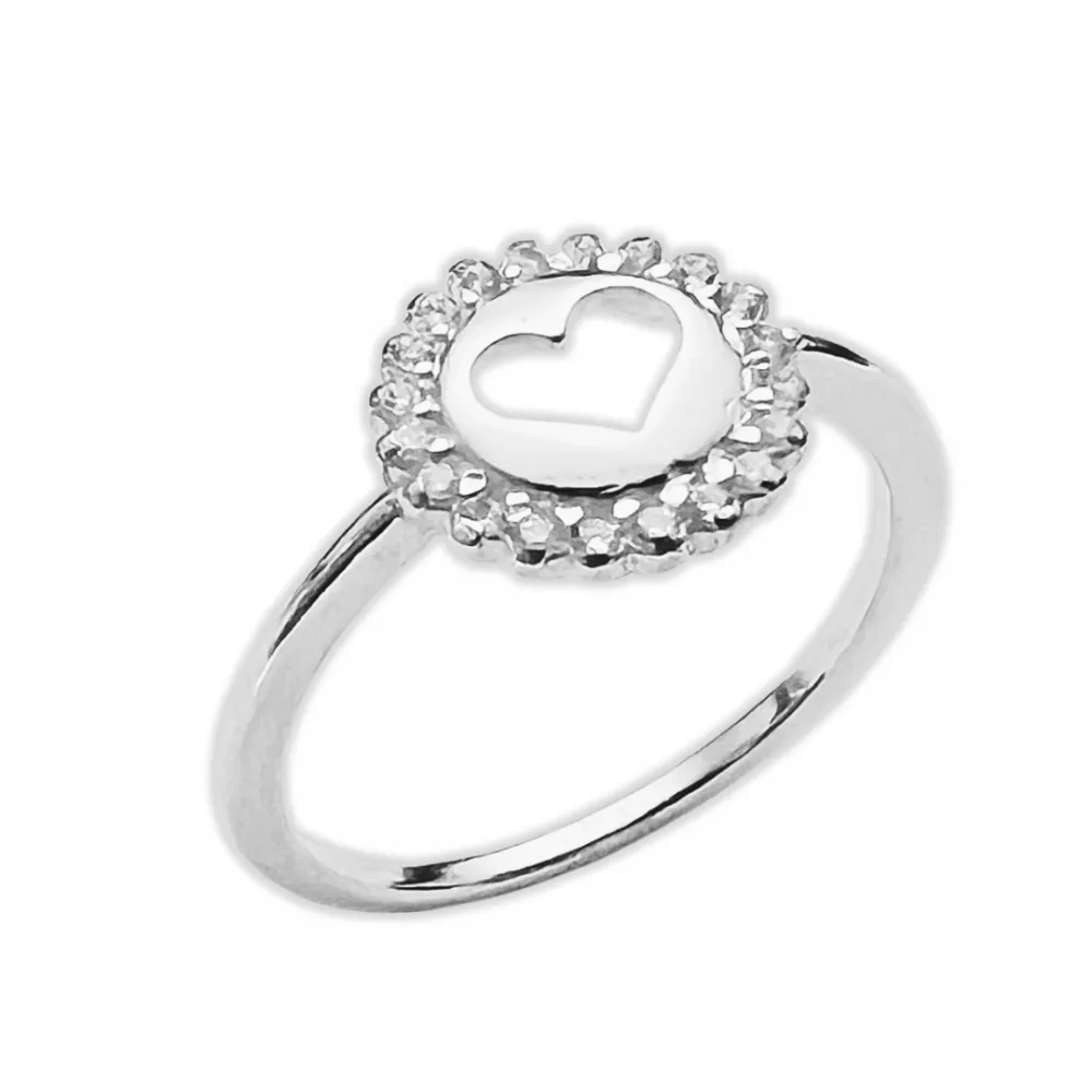  Anel de prata 950- Coração - AN3547 Imagem