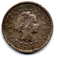 1913 - 500 Réis - Prata .900 - Aprox. 5g - 22mm - Moeda Brasil