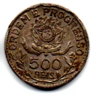 1913 - 500 Réis - Prata .900 - Aprox. 5g - 22mm - Moeda Brasil - Foto 2