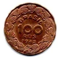 1942 - 100 Réis - Moeda Brasil - Sob