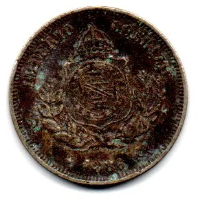 1886 - 50 Réis - Moeda Brasil Império
