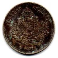 1886 - 50 Réis - Moeda Brasil Império
