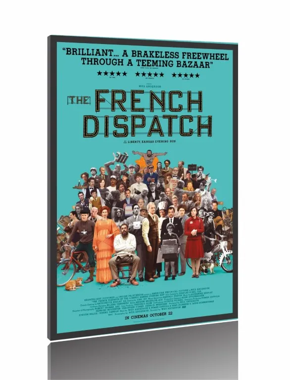 Quadro Poster Filme  A Crônica Francesa (2021) Imagem