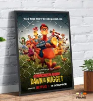 Quadro Poster Filme  A Fuga das Galinhas A Ameaça dos Nuggets (2023) - Foto 3
