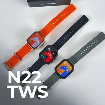 N22 TWS - Smartwatch Ultra com Fones de Ouvido Bluetooth TWS - Foto 2