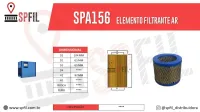 ELEMENTO FILTRANTE AR SPA156