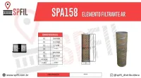 ELEMENTO FILTRANTE AR SPA158