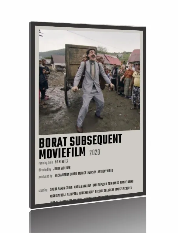 Quadro Poster Filme  Borat Fita de Cinema Seguinte (2020) Imagem