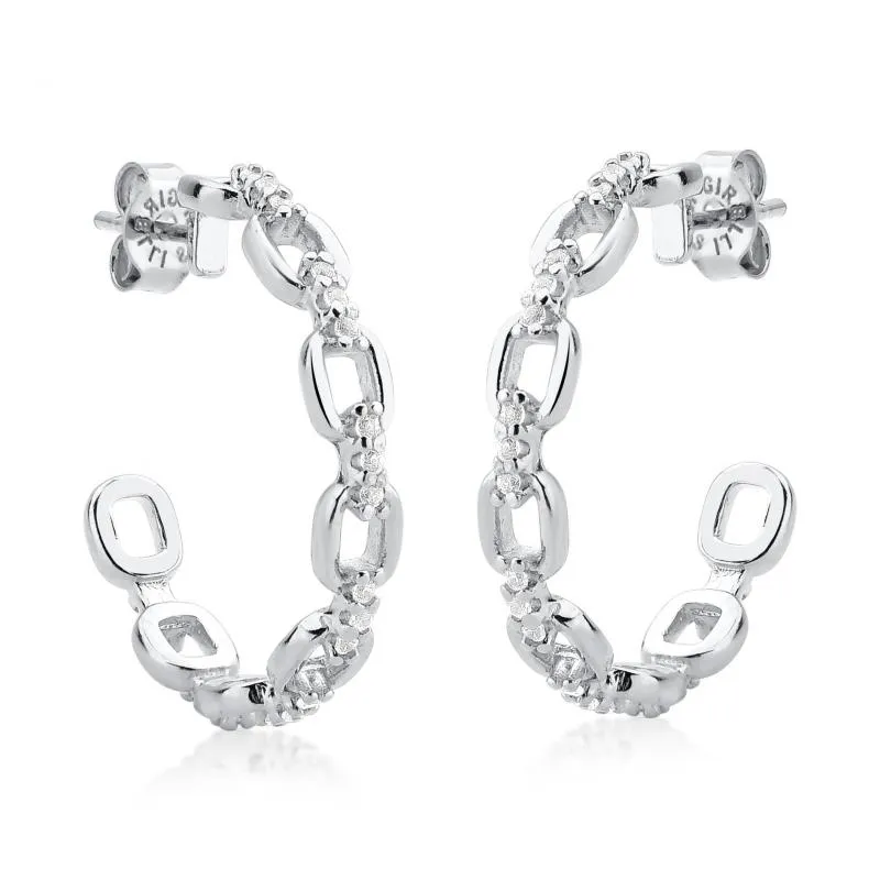 Brinco argola com tarraxa de Prata  950  - Elos - 260275 Imagem