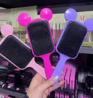 Escova Raquete para Cabelo com Orelhinha Minnie