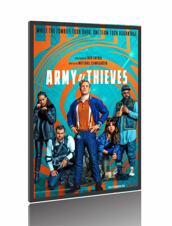 Quadro Poster Filme  Exército de Ladrões Invasão da Europa (2021) Imagem