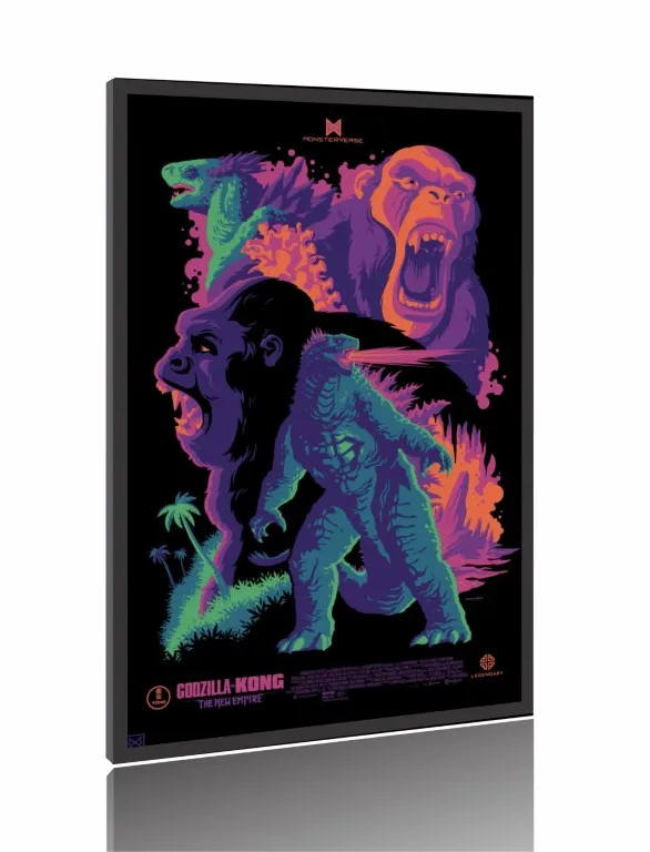 Quadro Poster Filme  Godzilla e Kong O Novo Império (2024) Imagem
