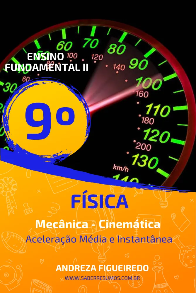 639 - Física - Mecânica - Cinemática - Aceleração Média e Instantânea - 9º ano - PDF com 16 páginas