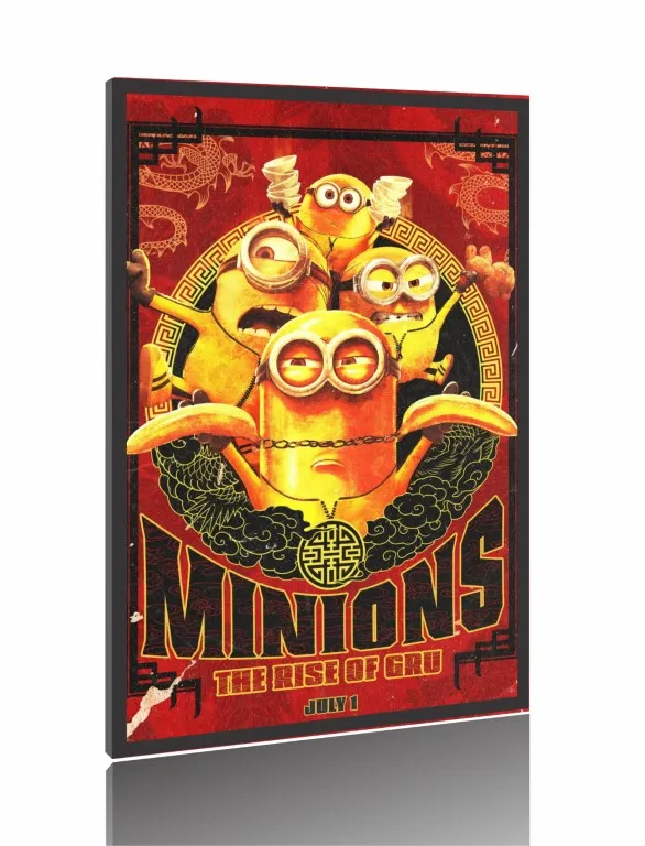 Quadro Poster Filme  Minions 2 A Origem de Gru (2022) Imagem
