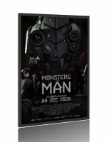 Quadro Poster Filme  Monstros do Homem (2020)