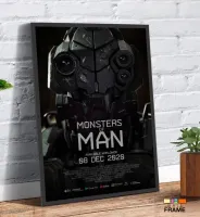 Quadro Poster Filme  Monstros do Homem (2020) - Foto 3