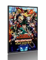 Quadro Poster Filme  My Hero Academia Missão Mundial de Heróis (2021)