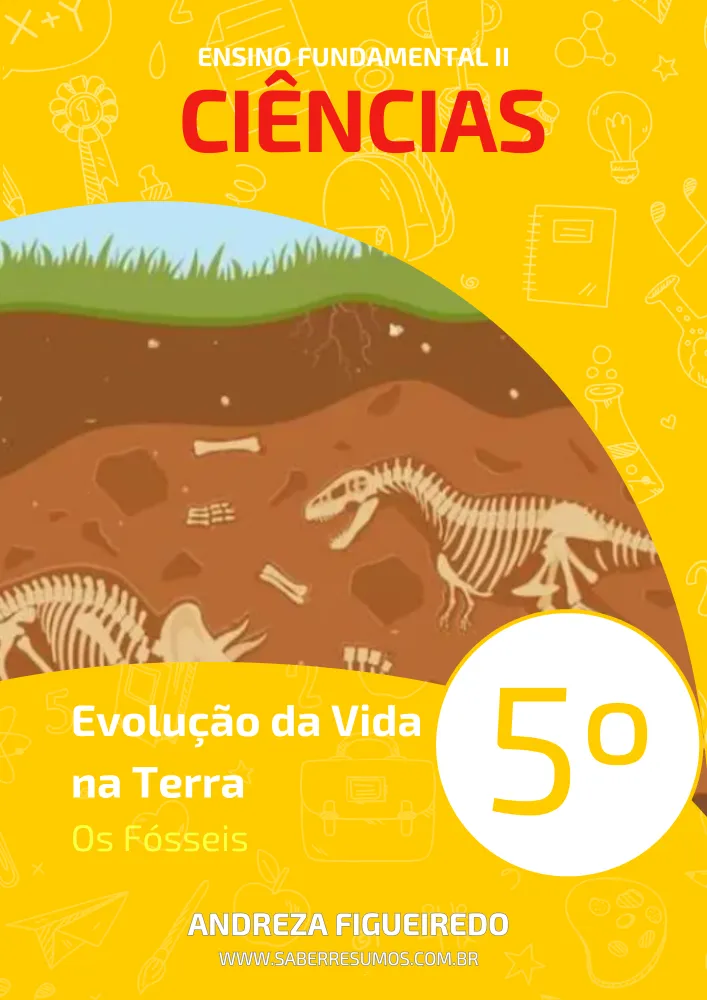 317 - Ciências - Evolução da Vida na Terra - Os Fósseis - 5º ano - PDF com 12 páginas