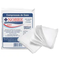Gaze 13 Fios Esteril 7,5 X 7,5 cm 10 Unidades NOBRE - Foto 4