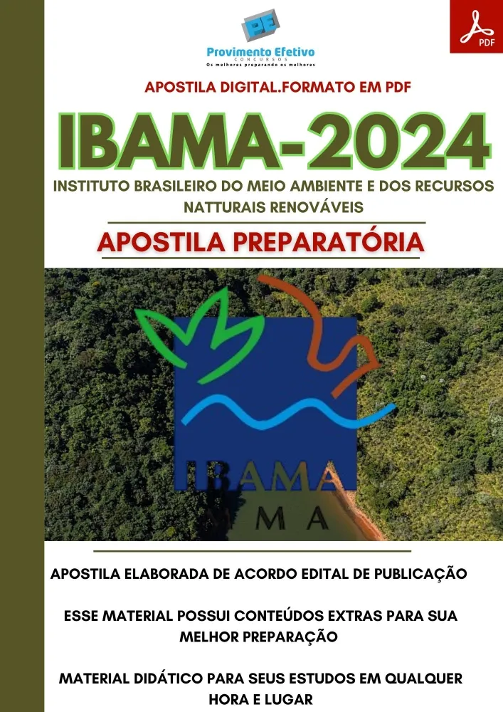 Apostila IBAMA 2024 TEMA 3 Analista Ambiental