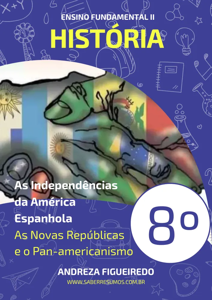 404 - História - As Independências na América Espanhola - As Novas Repúblicas e o Pan-americanismo - 8º ano - PDF com 7 páginas Imagem