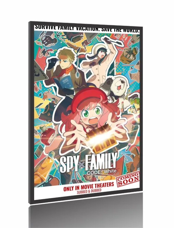 Quadro Poster Filme  SPY x FAMILY CÓDIGO Branco (2023) Imagem