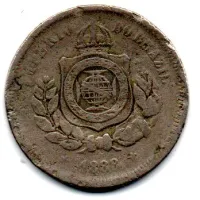 1888 - 100 Réis - Moeda Brasil Império
