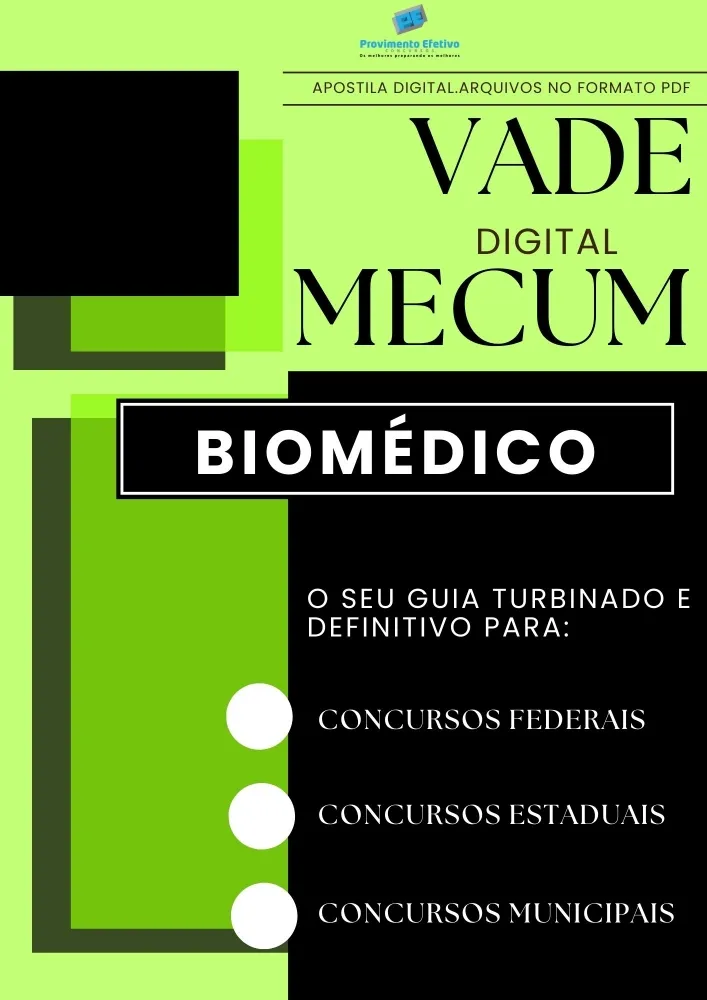 Apostila do Biomédico VADE MECUM Digital – O Guia DEFINITIVO