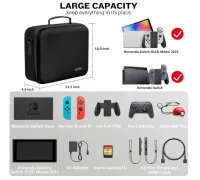  Case de Transporte Luxo -  Nintendo Switch V2 & Oled - VORI - Foto 5