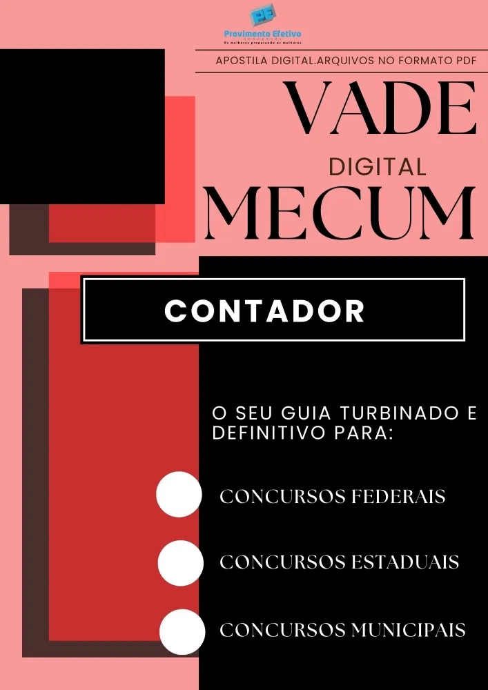 Apostila do Contador VADE MECUM Digital – O Guia DEFINITIVO. Imagem