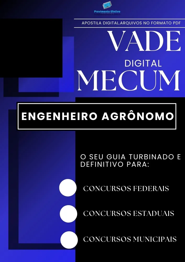 Apostila do Engenheiro Agrônomo VADE MECUM Digital – O Guia DEFINITIVO.