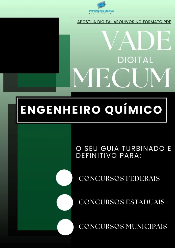 Apostila do Engenheiro Químico VADE MECUM Digital – O Guia DEFINITIVO