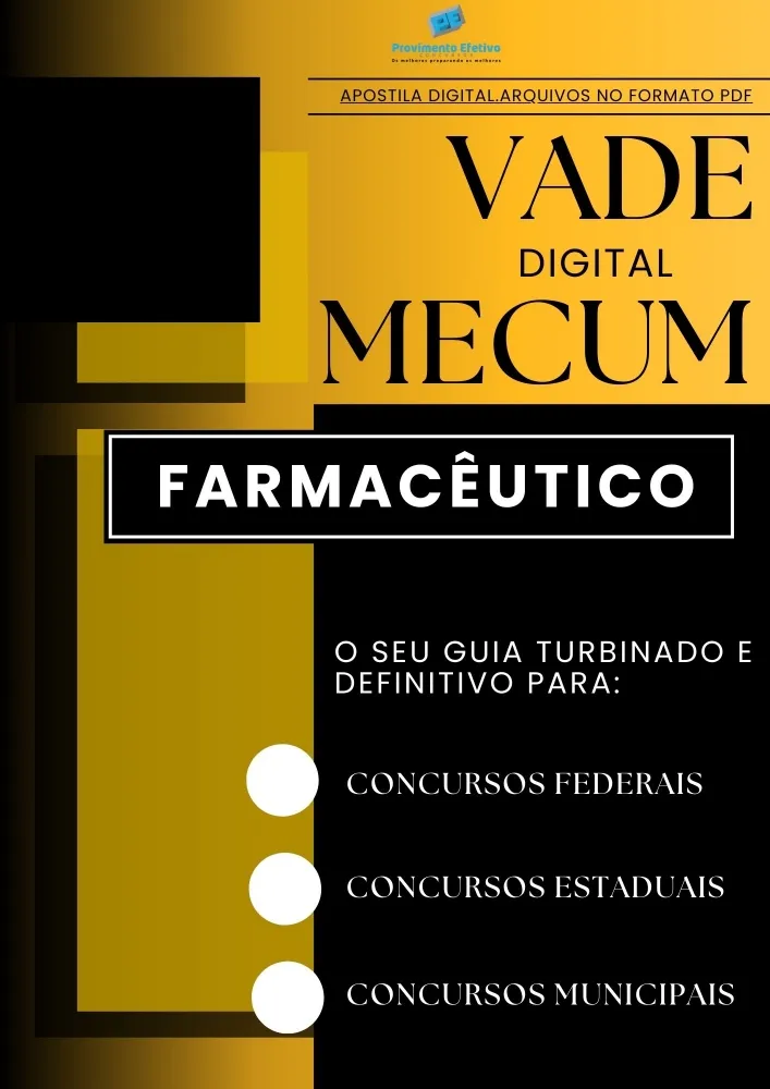Apostila do Farmacêutico VADE MECUM Digital – O Guia DEFINITIVO. Imagem