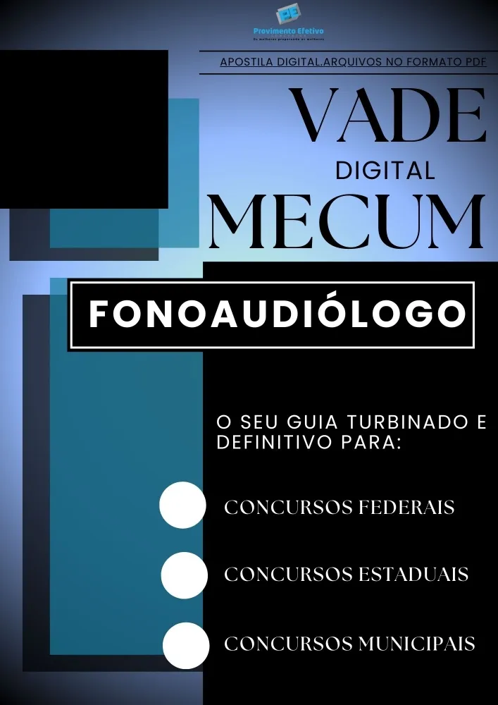 Apostila do Fonoaudiólogo VADE MECUM Digital – O Guia DEFINITIVO.
