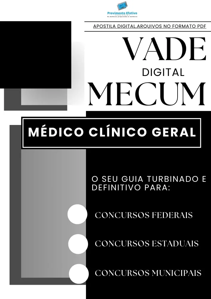 Apostila do Médico Clínico Geral VADE MECUM Digital – O Guia DEFINITIVO. Imagem