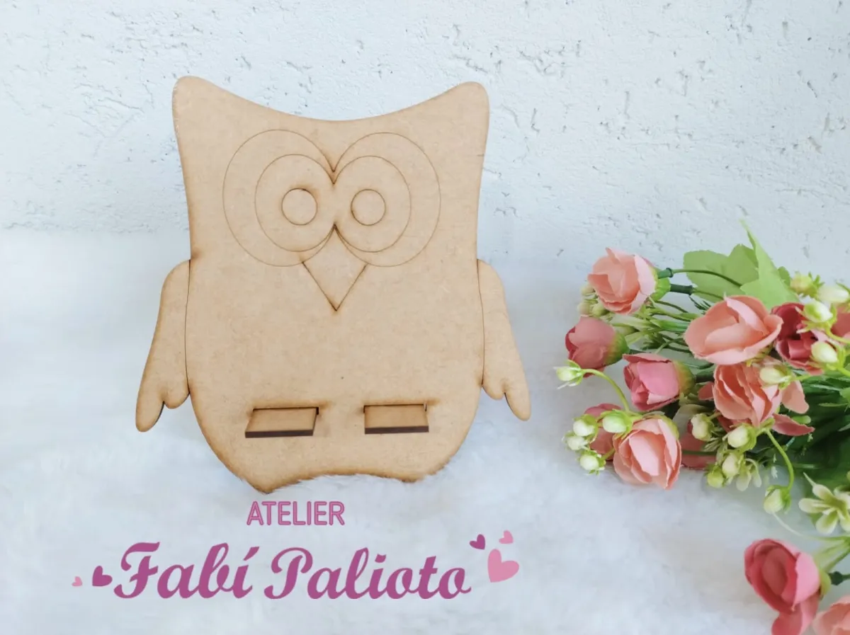 MDF29  Suporte para Celular MDF Corujão Imagem