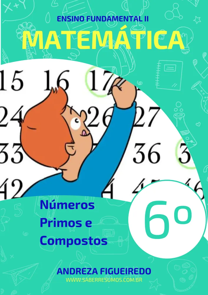 376 - Matemática - Números Primos e Compostos - 6º ano - PDF com 5 páginas