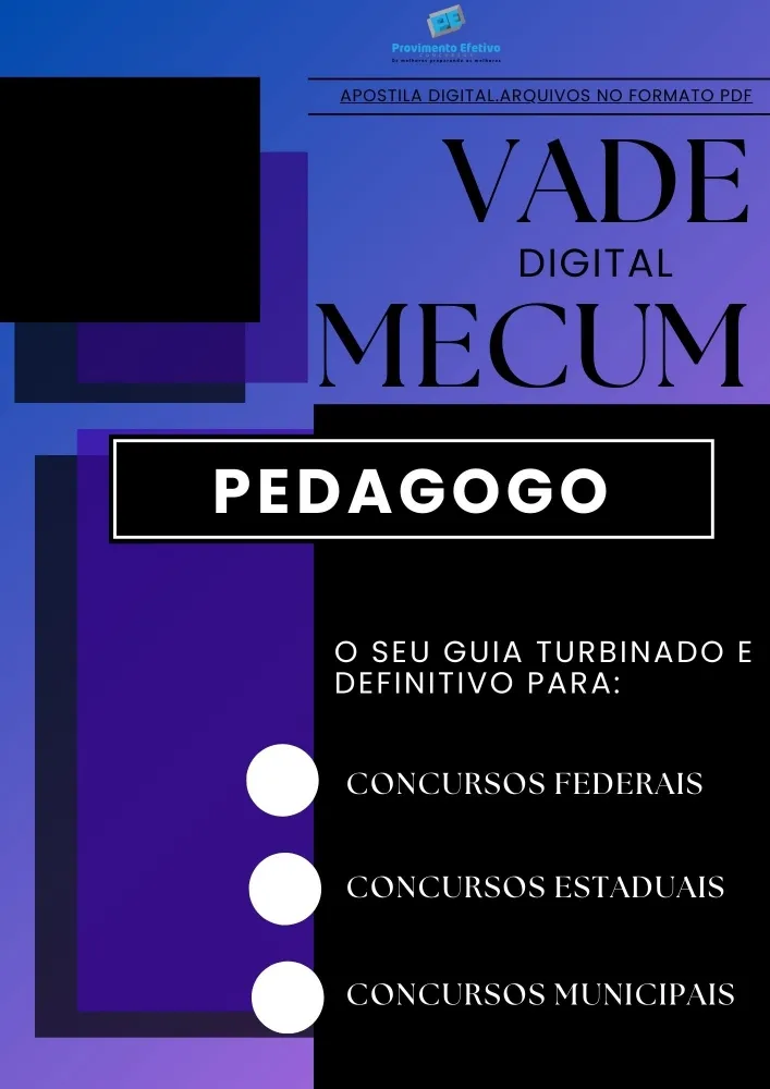 Apostila do Pedagogo VADE MECUM Digital – O Guia DEFINITIVO.