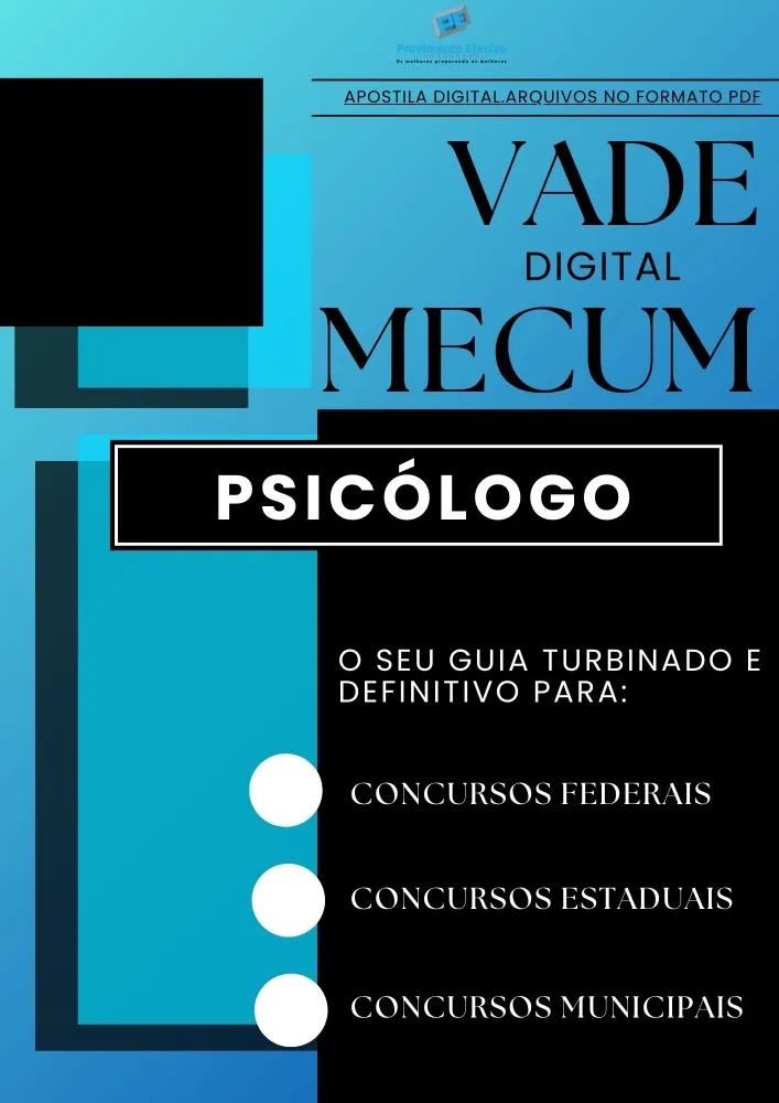 Apostila do Psicólogo VADE MECUM Digital – O Guia DEFINITIVO.