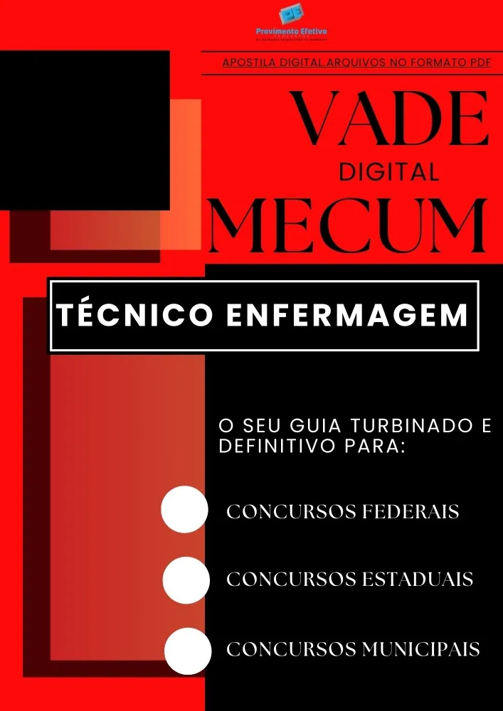 Apostila do Técnico de Enfermagem VADE MECUM Digital – O Guia DEFINITIVO.