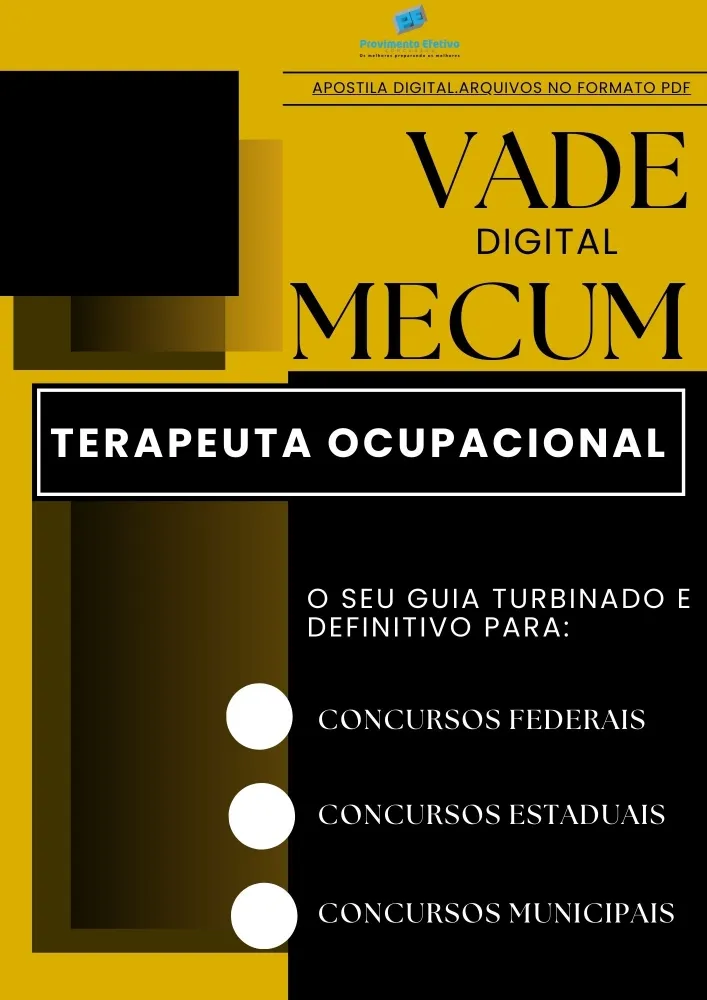 Apostila do Terapeuta Ocupacional VADE MECUM Digital – O Guia DEFINITIVO.