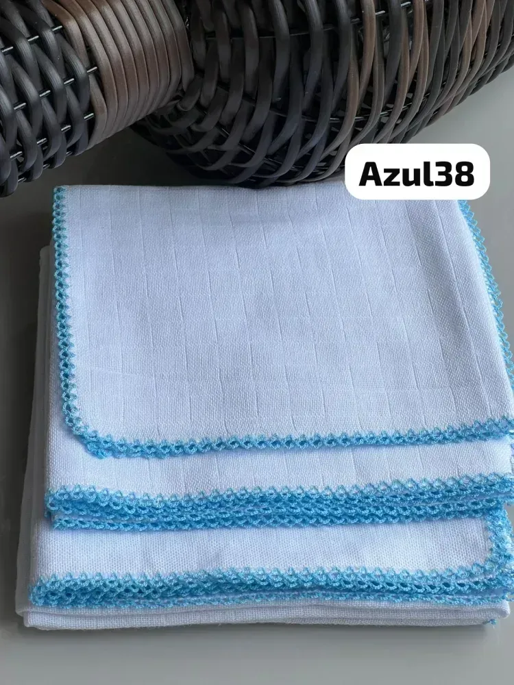   KIT 3 PÇS FRALDA QUADRIC.PREMIUM C/Picueta -azul38