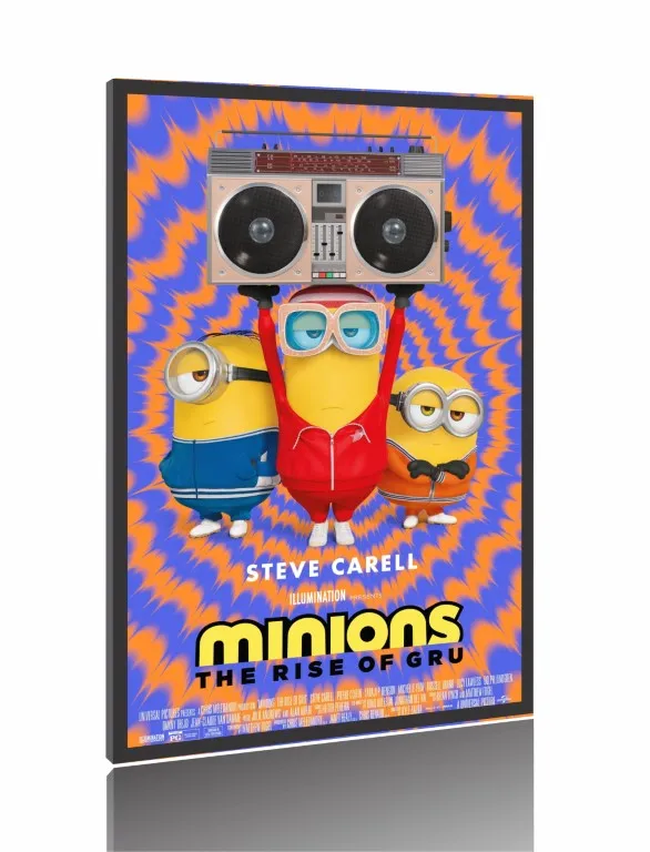Quadro Poster Filme  Minions 2 A Origem de Gru (2022) Imagem